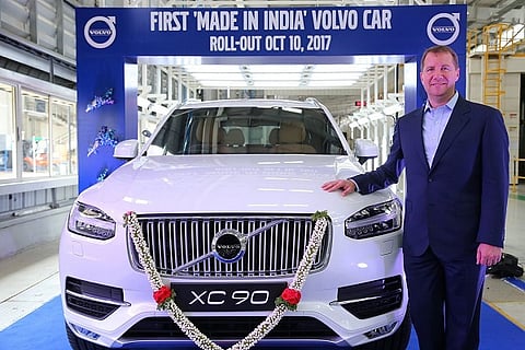 Volvo rolls out its first 'Made in India' luxury car from Bengaluru plant