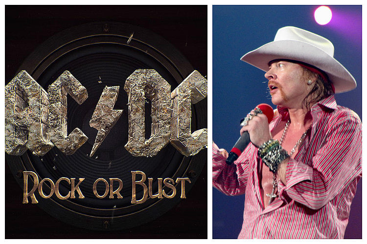 AC/ DC replaces lead singer Brian Johnson with Axl Rose for their ...