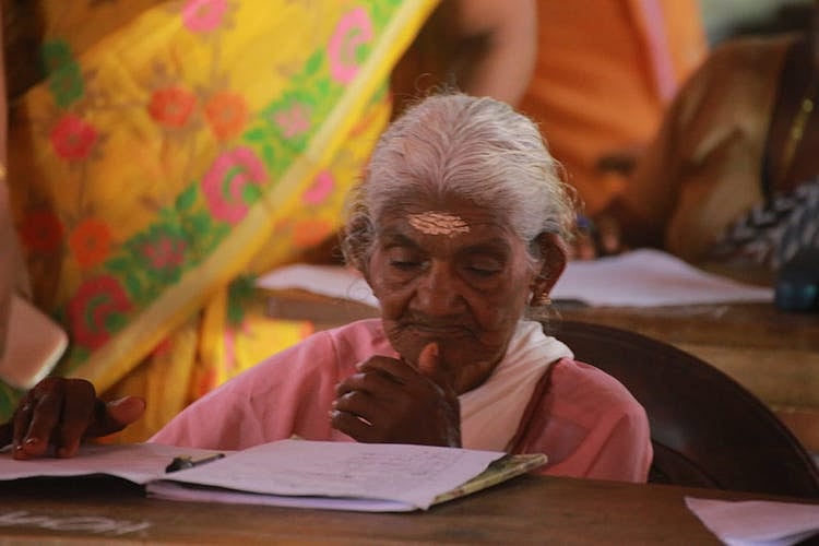 At 96, Kerala grandma aces her first exam, gets full score in