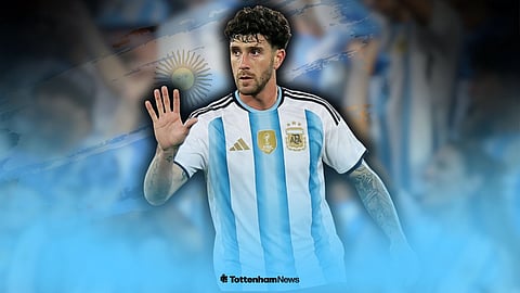 Marcos Senesi in an Argentina shirt