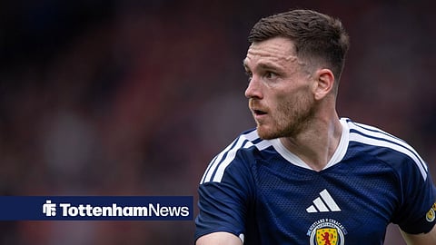Tottenham star Andy Robertson playing for Scotland