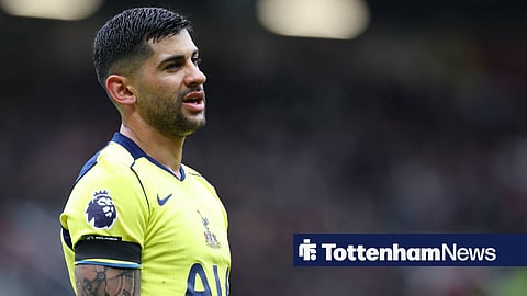Tottenham Hotspur defender Cristian Romero 17 reacts during the Manchester United v Tottenham Hotspur Premier League match at Old Trafford