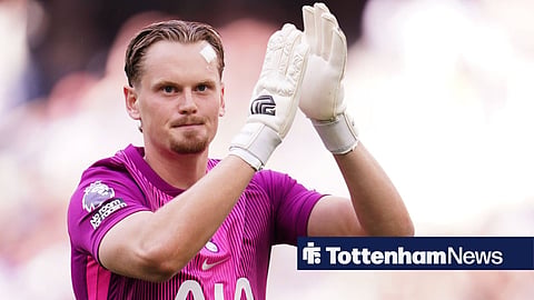 Antonin Kinsky clapping at Tottenham