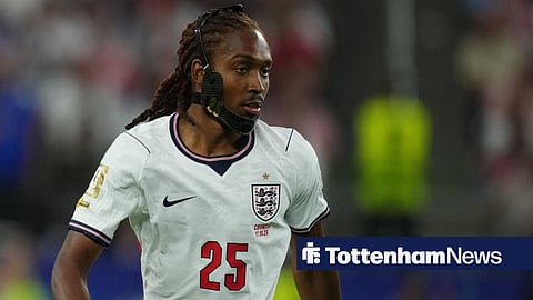 Djed Spence playing for England 