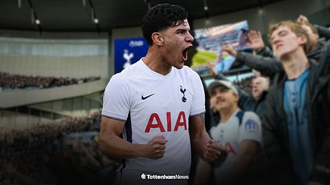 Mateus Fernandes in a Tottenham shirt