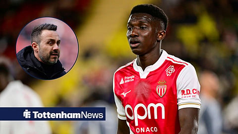 Tottenham head coach Roberto De Zerbi and AS Monaco VS Stade Brestois 29 - Ligue 1 McDonald s - 14/03/2026 Lamine Camara ASM - Ligue 1 McDonalds match between AS Monaco and Stade Brestois 2029 on March 14, 2026 at the Louis II Stadium in Monaco.
