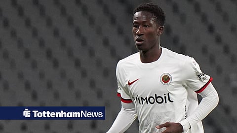 Tottenham-linked midfielder Ousmane Diabate playing for Genclerbirligi in the Turkish Super Lig