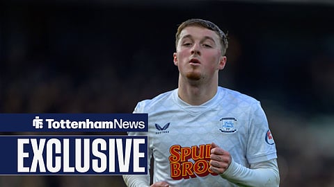 Former Tottenham man Alfie Devine in action for Preston