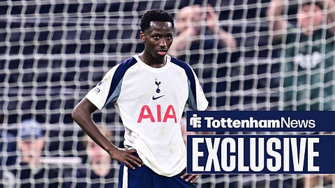 Pape Matar Sarr in action for Tottenham