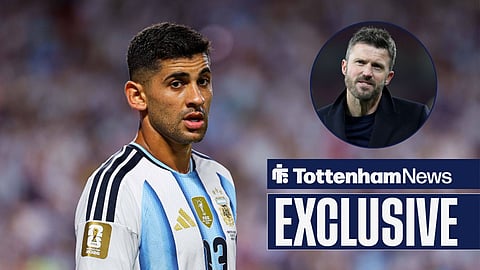 Tottenham star Cristian Romero playing for Argentina and Manchester United boss Michael Carrick