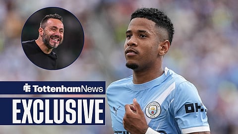 Manchester City star Savinho and Tottenham boss Roberto De Zerbi