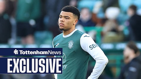 Tottenham gem Dane Scarlett in action for Hibernian