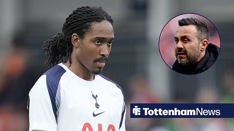 Tottenham defender Djed Spence and Roberto De Zerbi