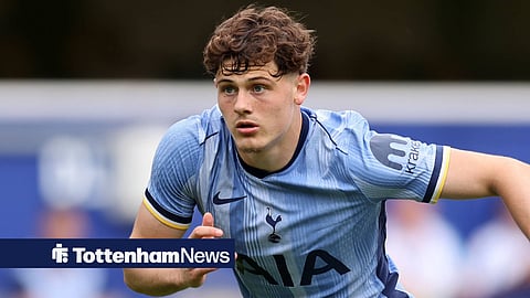 Middlesbrough's Will Lankshear in action for Tottenham