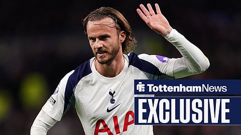 James Maddison in action for Tottenham