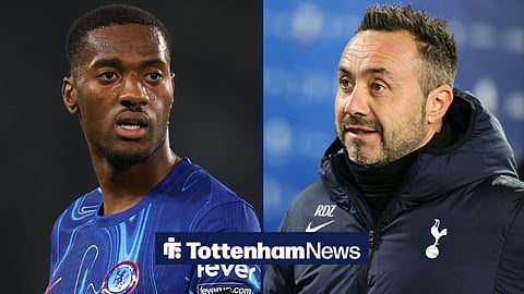 Chelsea's Tosin Adarabioyo and Tottenham manager Roberto De Zerbi