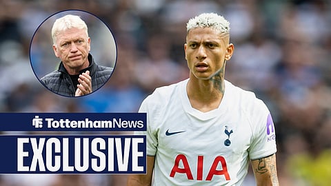 Tottenham star Richarlison and Everton boss David Moyes