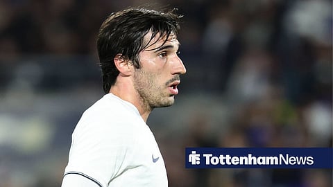 Sandro Tonali playing for Tottenham