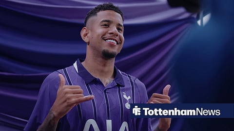 Savio in a Tottenham photoshoot