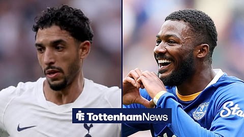 Tottenham striker Omar Marmoush and Everton defender Ainsley Maitland-Niles