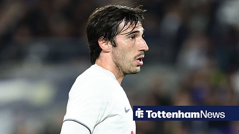 Sandro Tonali in action for Tottenham