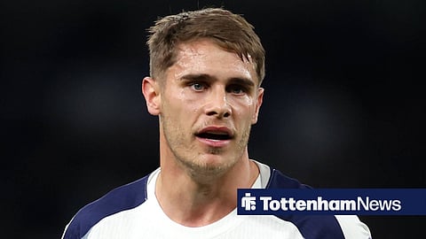 Micky van de Ven in action for Tottenham 