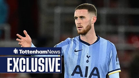 Alfie Dorrington playing for Tottenham