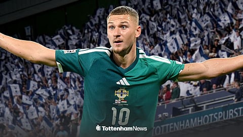 Tottenham gem Jamie Donley in a Northern Ireland shirt