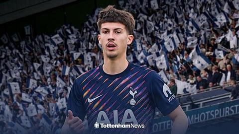 Armend Muslika in a Tottenham shirt