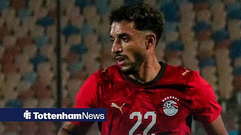 Omar Marmoush playing for Egypt