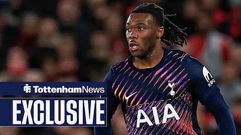 Destiny Udogie playing for Tottenham
