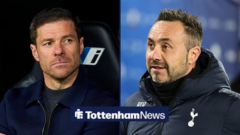 Xabi Alonso and Tottenham boss Roberto De Zerbi