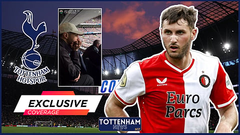 Tottenham transfer target Santiago Gimenez watched the North London derby. 
Credit: Santiango Gimenez on Instagram