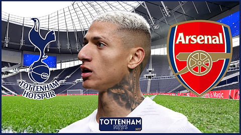 Tottenham striker Richarlison is available to feature against Arsenal
