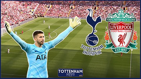 Guglielmo Vicario slammed in Tottenham v Liverpool. Credit: BBC Match of the Day 2