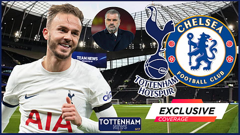 James Maddison could be left out by Ange Postecoglou when Tottenham face Chelsea