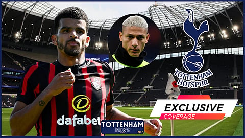 Dominic Solanke could replace Richarlison at Tottenham.