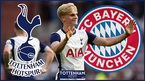 Lucas Bergvall shone for Tottenham v Bayern Munich [Credit: X]