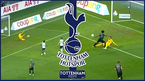 Guglielmo Vicario makes mistakes for Tottenham v Bayern Munich [Credit: Bundesliga YouTube channel]