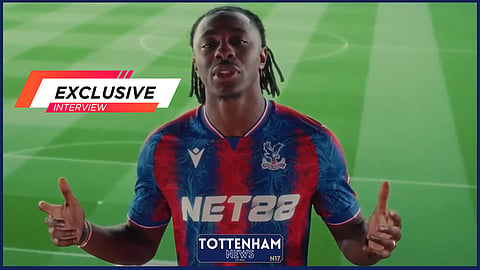 Tottenham have been linked to Ebere Eze [credit: Crystal Palace FC on YouTube]