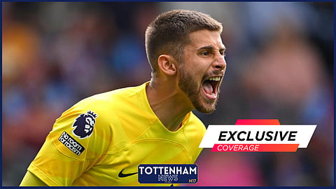 Tottenham goalkeeper Guglielmo Vicario
