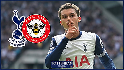 Tottenham forward Brennan Johnson (Credit Imago)