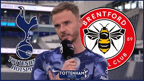 James Maddison was on top form for Tottenham against Brentford [credit: Tottenham official website]