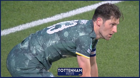 Ben Davies with some top defending for Tottenham against Coventry City [Credit: @skyfootball on X]
