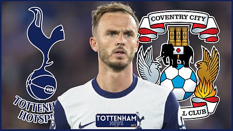 Tottenham midfielder James Maddison misses out v Coventry City (Credit:Imago)