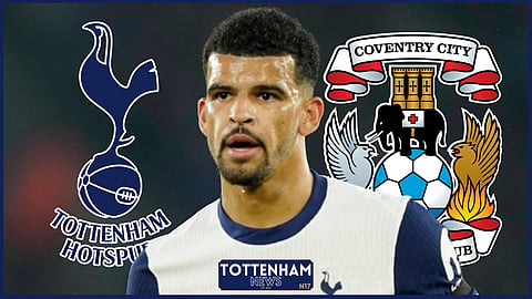 Tottenham striker Dominic Solanke struggled against Coventry City (Credit: Imago)