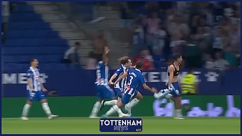 Tottenham loanee 
Alejo Veliz scored a late winner for Espanyol [credit: RCD Espanyol de Barcelona on YouTube] 
