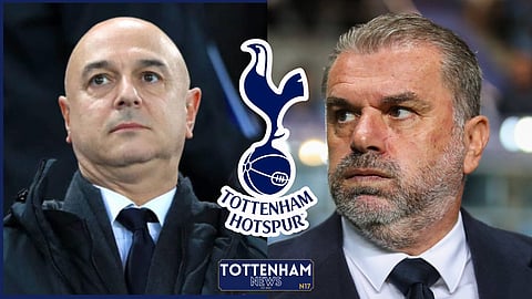 Tottenham chairman Daniel Levy and manager Ange Postecoglou [Credit: Imago]
