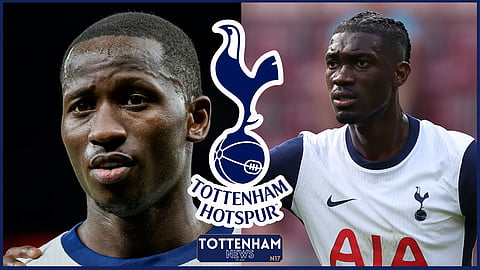 Tottenham midfielders Yves Bissouma and Pape Matar Sarr (Credit: Imago)