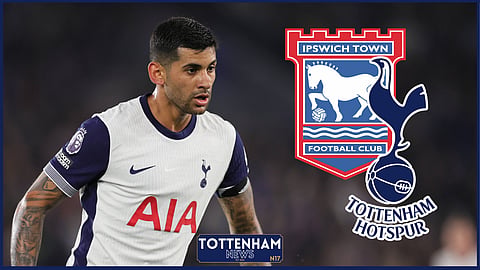 Cristian Romero had a game to forget for Tottenham against Ipswich [Credit: Imago]
